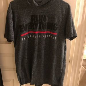 Run Everything Labs Short Sleeve Hooded Shirt